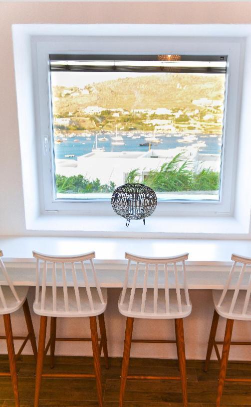 Modern Cycladic Sea View House Villa Ornos  Ngoại thất bức ảnh