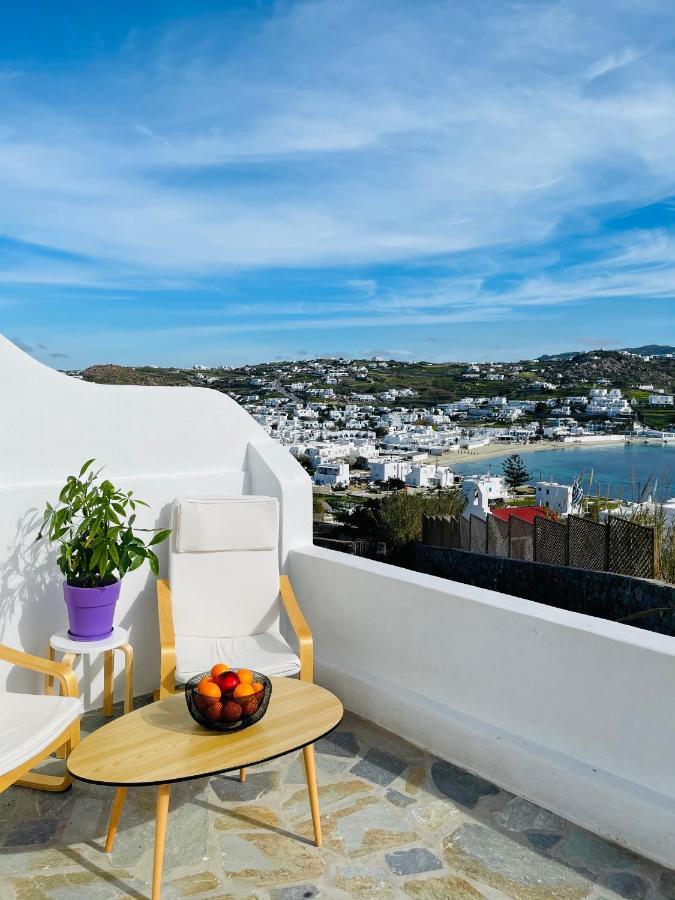 Modern Cycladic Sea View House Villa Ornos  Ngoại thất bức ảnh