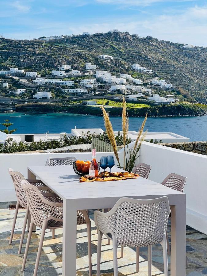 Modern Cycladic Sea View House Villa Ornos  Ngoại thất bức ảnh
