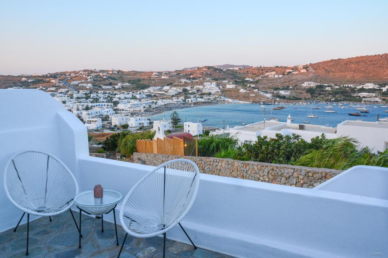 Modern Cycladic Sea View House Villa Ornos  Ngoại thất bức ảnh
