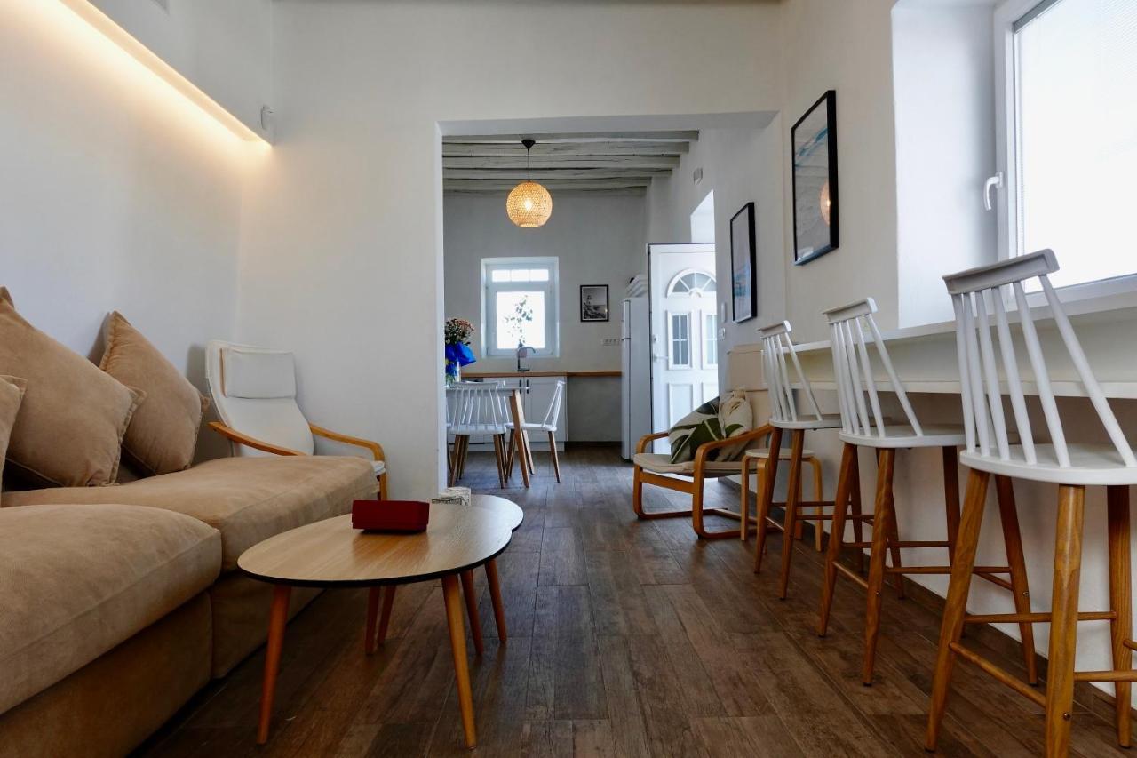 Modern Cycladic Sea View House Villa Ornos  Ngoại thất bức ảnh