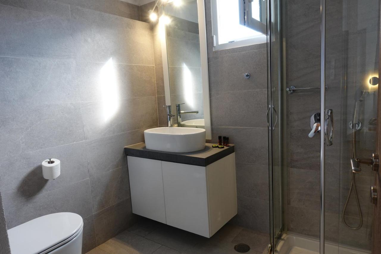 Modern Cycladic Sea View House Villa Ornos  Ngoại thất bức ảnh