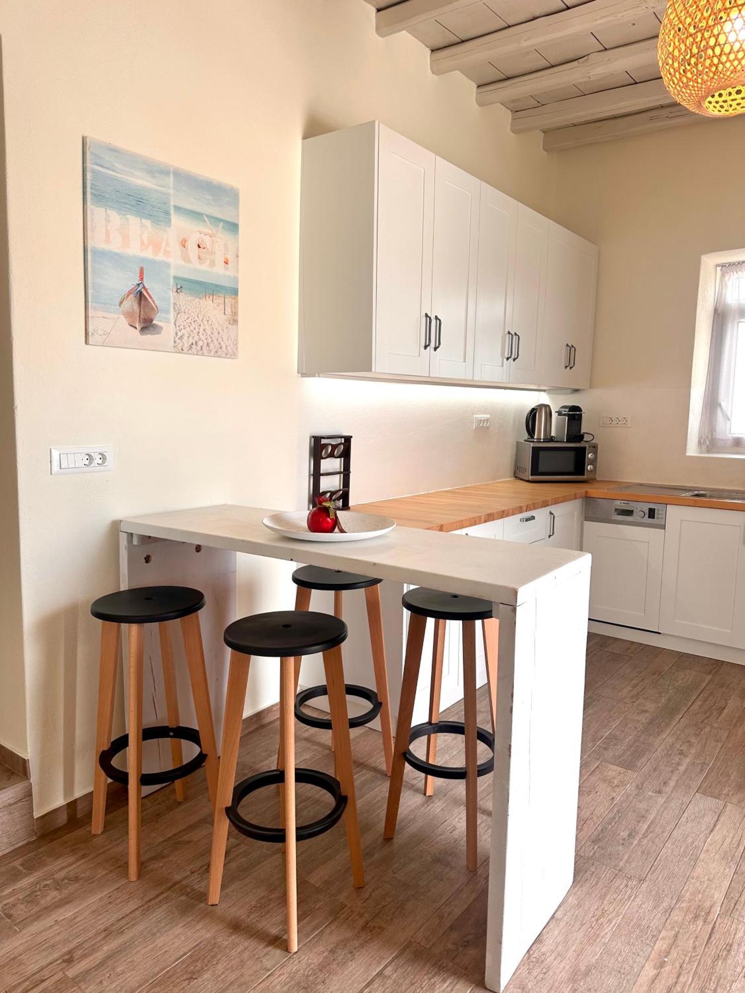 Modern Cycladic Sea View House Villa Ornos  Ngoại thất bức ảnh